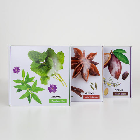 Set of 3 hot infusions: Masala Cacao + Anis de Saigon + Morpheus Kiss