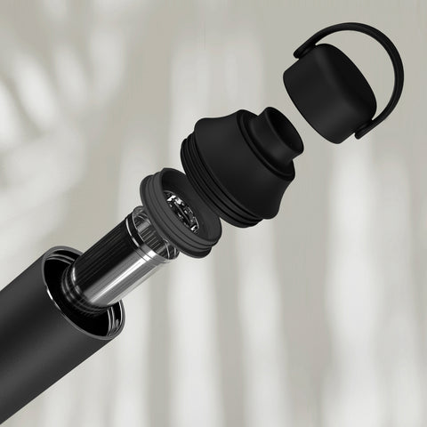 Midnight Black thermal bottle with infuser