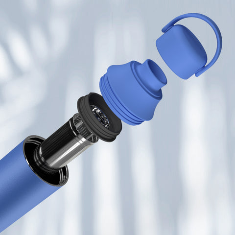 Cold Blue thermal bottle with infuser
