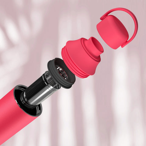 Hot Pink thermal bottle with infuser