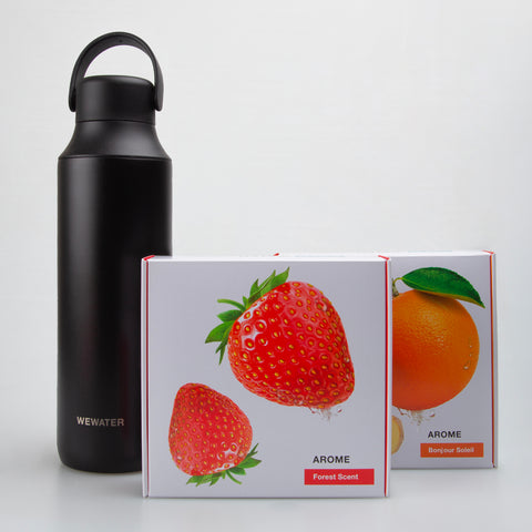 Set Midnight Black Thermal Bottle + 2 Cold infusions